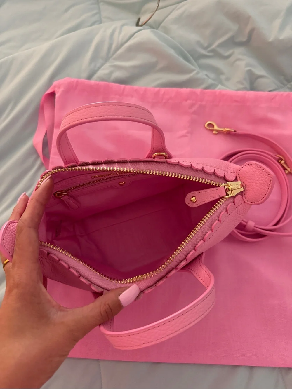 NWOT Stoney Clover Lane Pittsford Pouchette Crossbody Bag 19 Taffy